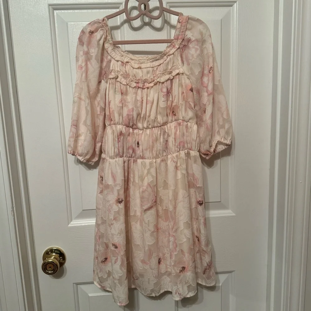 Zara flowers print dress girls Size 8